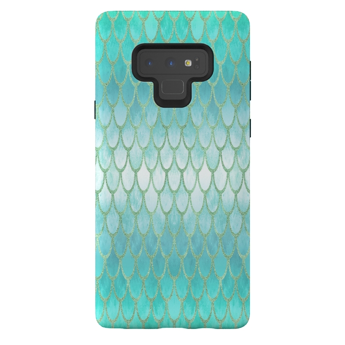 Galaxy Note 9 StrongFit Pretty Mermaid Scales 03 by Angelika Parker