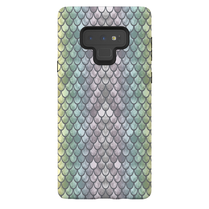 Galaxy Note 9 StrongFit New Mermaid Scales  by Angelika Parker
