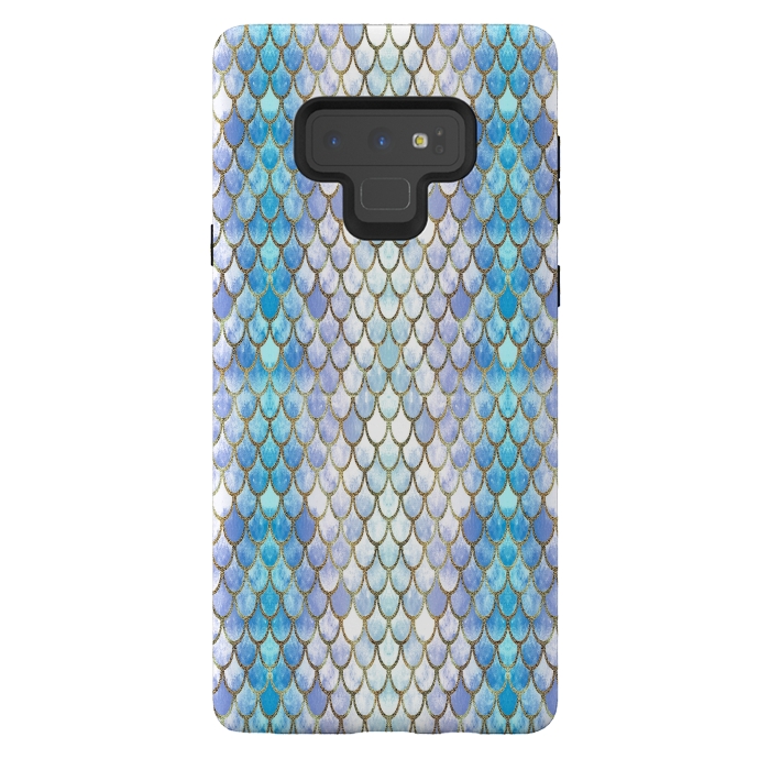 Galaxy Note 9 StrongFit Pretty Mermaid Scales 41 by Angelika Parker
