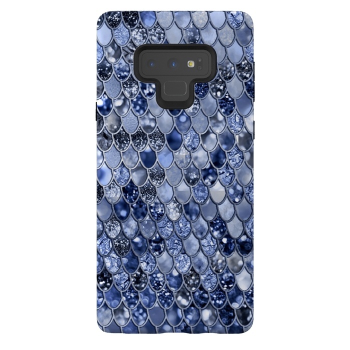 Galaxy Note 9 StrongFit Ocean Blue Glamour Mermaid Scales by  Utart