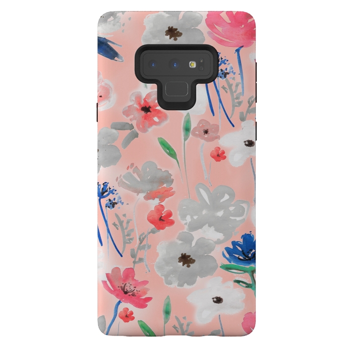Galaxy Note 9 StrongFit Blush florals by MUKTA LATA BARUA