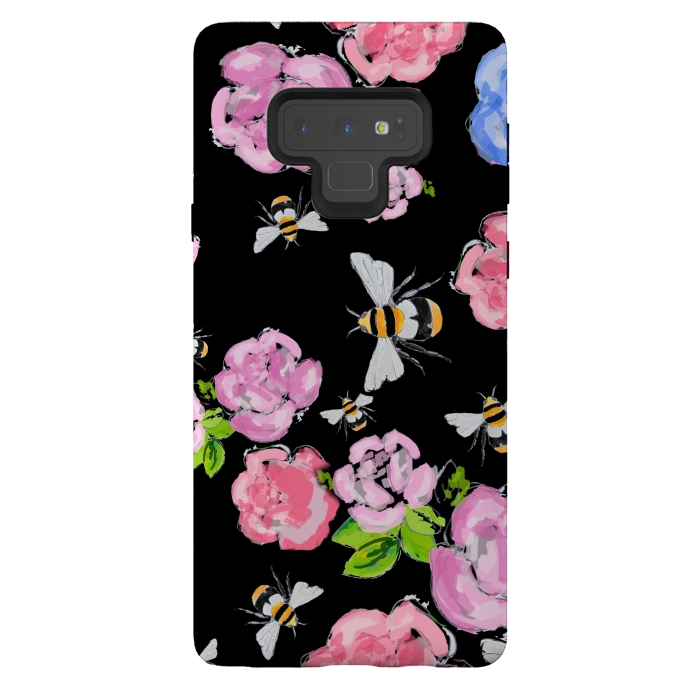 Galaxy Note 9 StrongFit Dark Blooms by MUKTA LATA BARUA