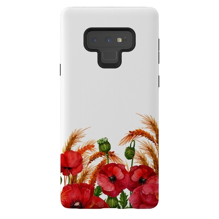 Galaxy Note 9 StrongFit Summer Poppy Field by  Utart
