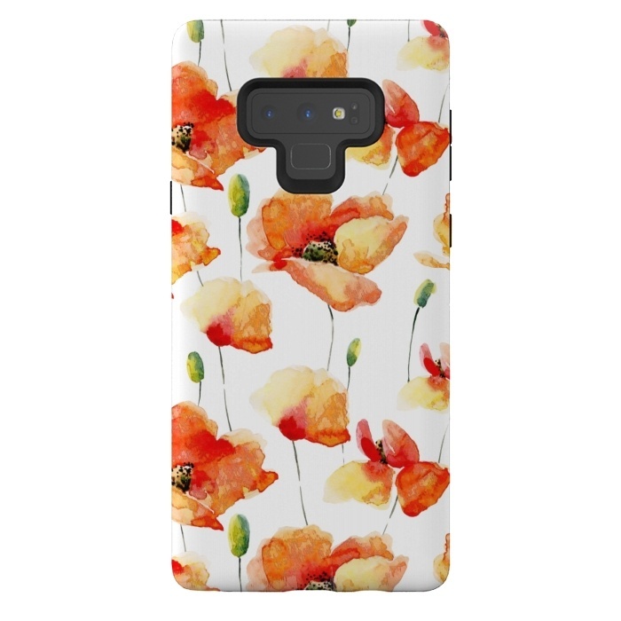 Galaxy Note 9 StrongFit Poppies Forever by  Utart