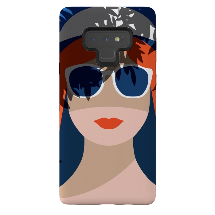 Galaxy Note 9 StrongFit Girl with Sunglasses by DaDo ART
