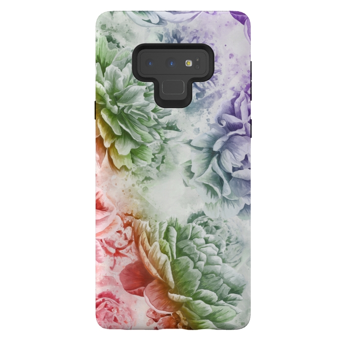 Galaxy Note 9 StrongFit Soft Flowers by Creativeaxle