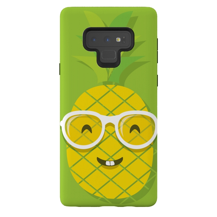 Galaxy Note 9 StrongFit Summer Fun - Smiling Pineapple by DaDo ART