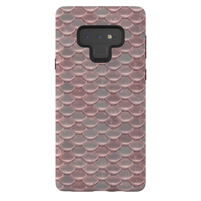Galaxy Note 9 StrongFit Pink Snake Skin by Andrea Haase
