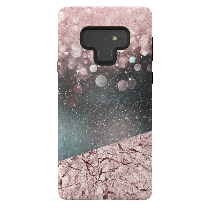 Galaxy Note 9 StrongFit Rosegold Sparkle 2 by Andrea Haase