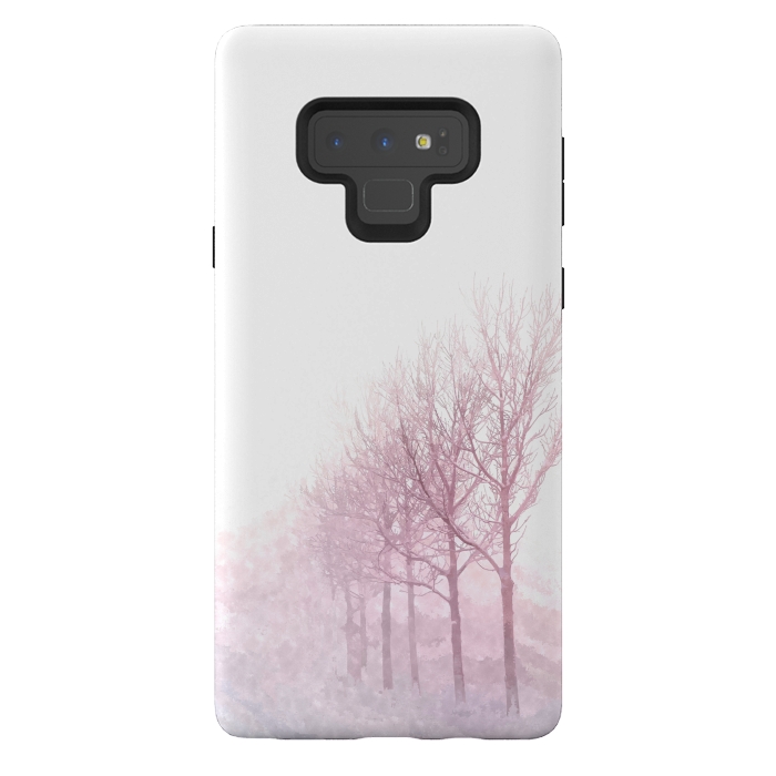 Galaxy Note 9 StrongFit Pink Trees by Alemi
