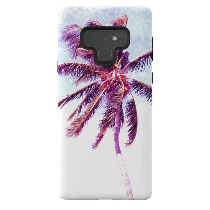Galaxy Note 9 StrongFit Palm Tree Tropical Illustration by Alemi