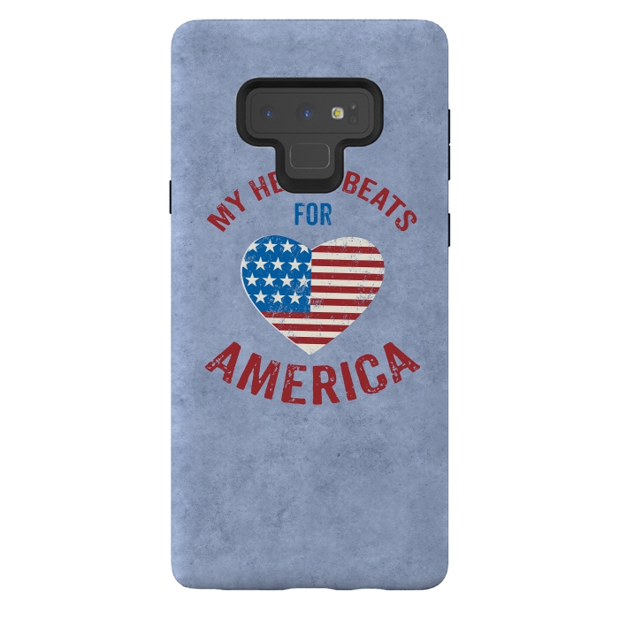 Galaxy Note 9 StrongFit My Heart For America  by Andrea Haase