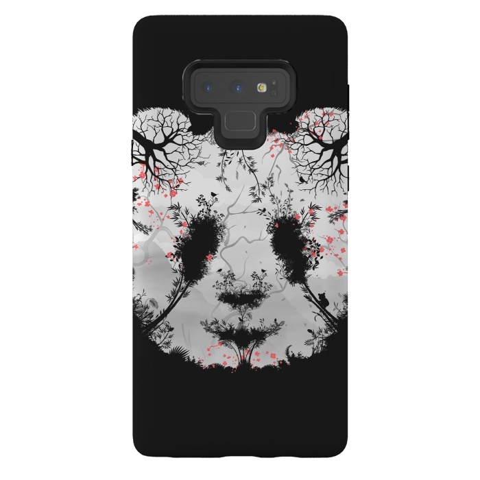 Galaxy Note 9 StrongFit Dark Forest Panda by Sitchko