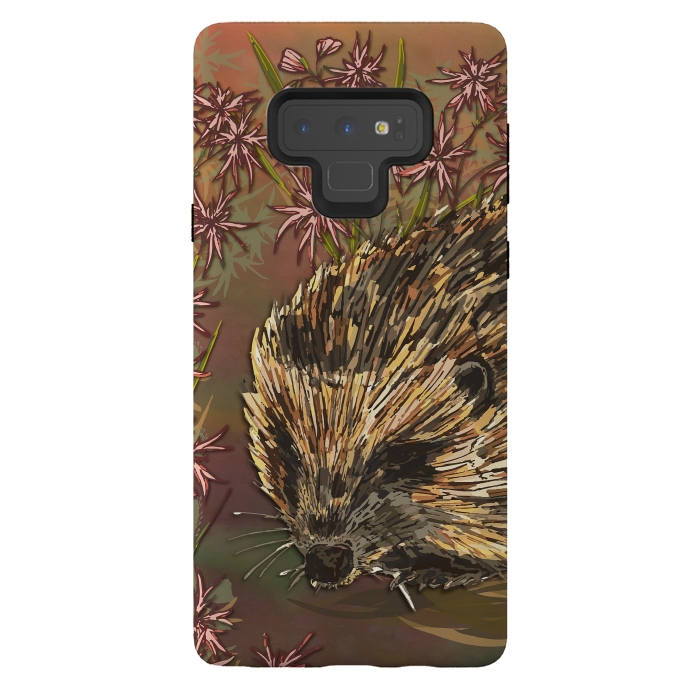 Galaxy Note 9 StrongFit Sweet Hedgehog by Lotti Brown