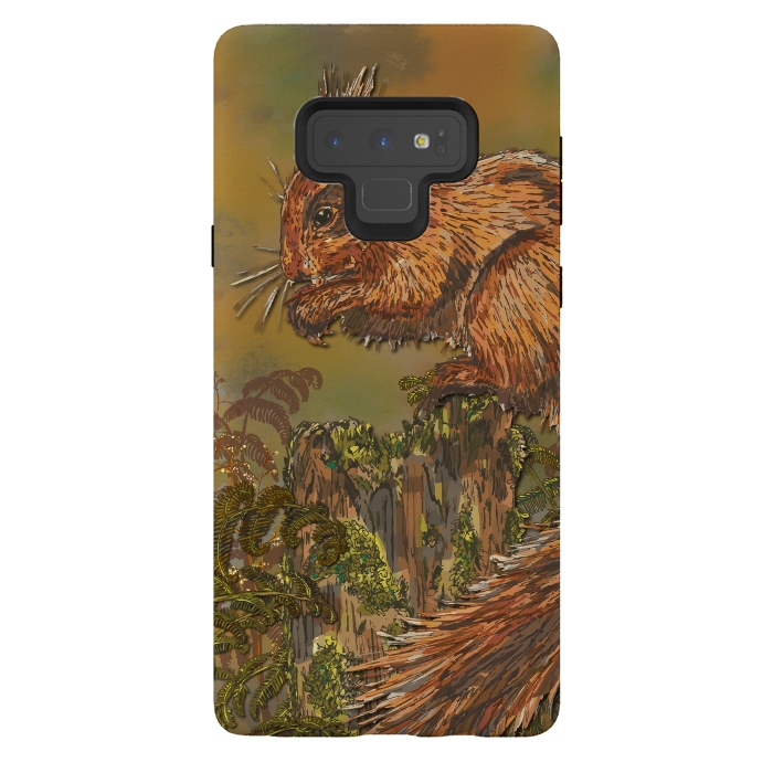 Galaxy Note 9 StrongFit September Squirrel by Lotti Brown