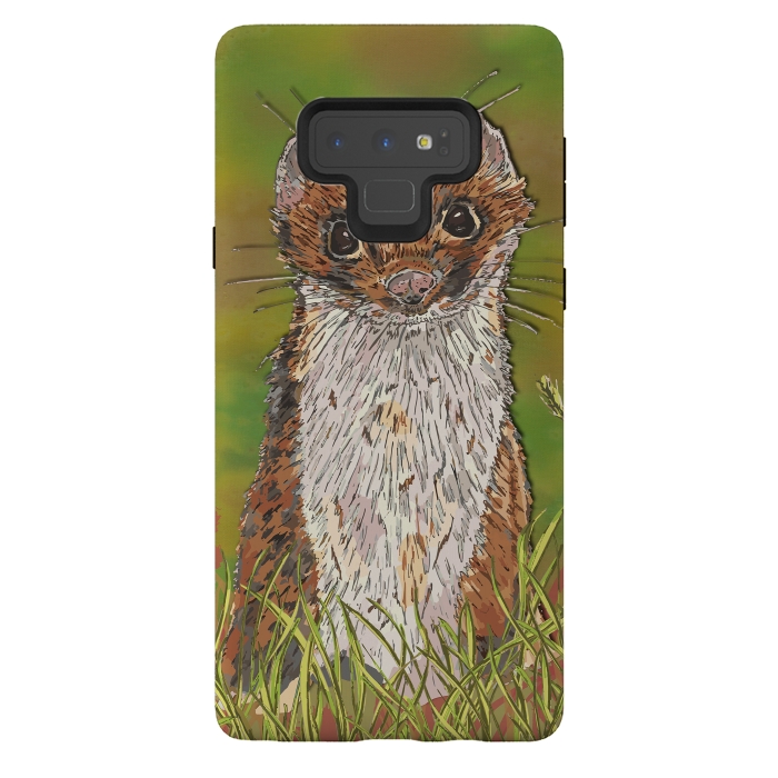Galaxy Note 9 StrongFit Summer Stoat by Lotti Brown