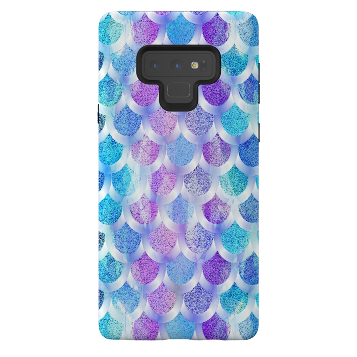 Galaxy Note 9 StrongFit Blue purple mermaid by Jms