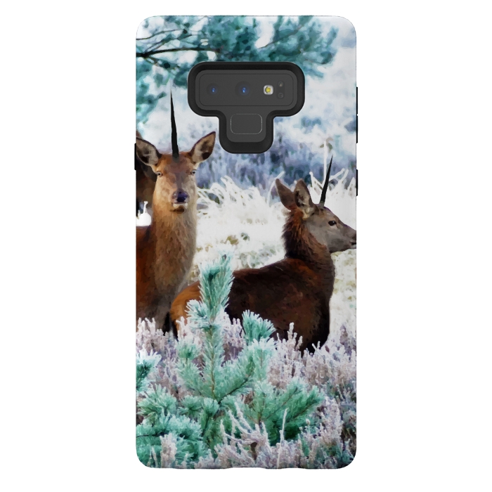Galaxy Note 9 StrongFit Unicorn Deer by Uma Prabhakar Gokhale