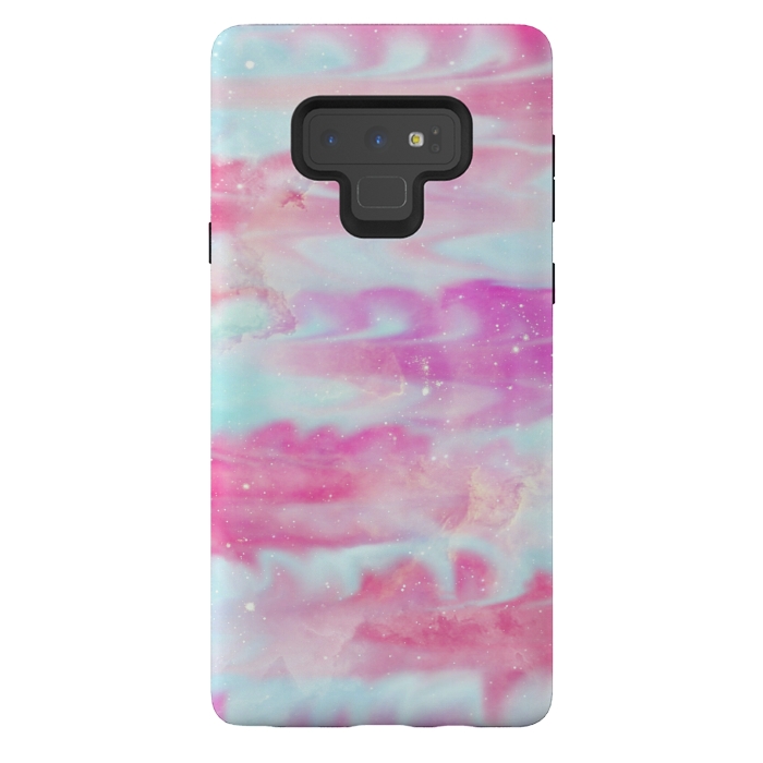 Galaxy Note 9 StrongFit Pink blue  by Jms