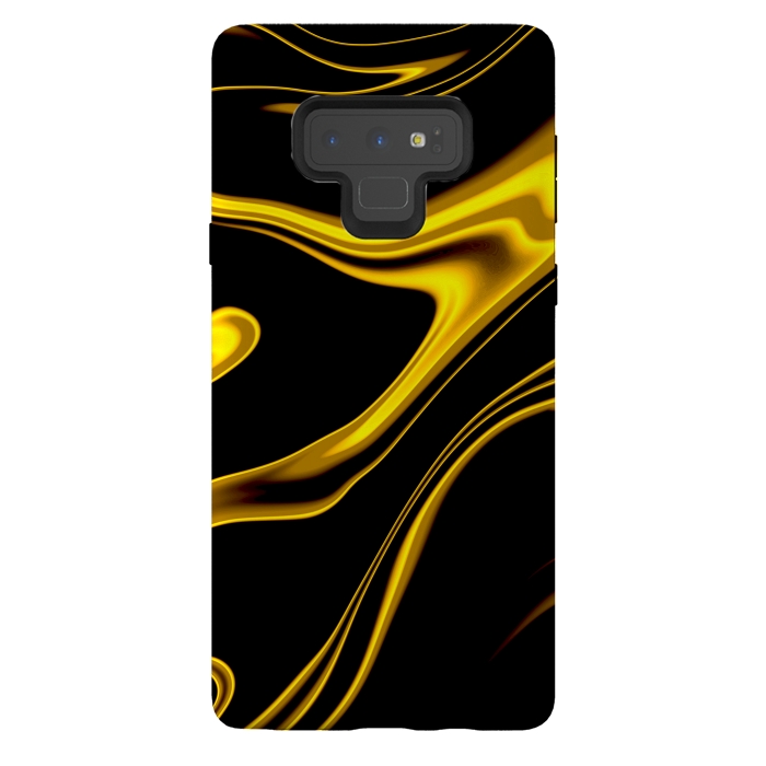 Galaxy Note 9 StrongFit Black and Gold by Ashley Camille