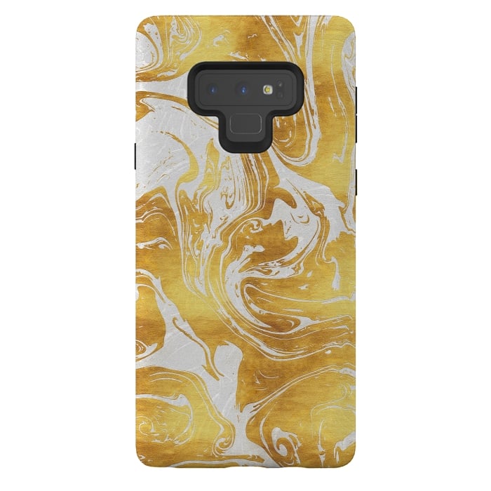 Galaxy Note 9 StrongFit White Dragon Marble by Art Design Works