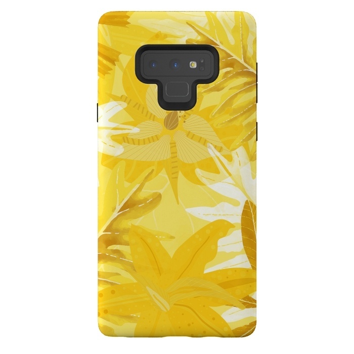 Galaxy Note 9 StrongFit My Sunny Gold Aloha Jungle by  Utart
