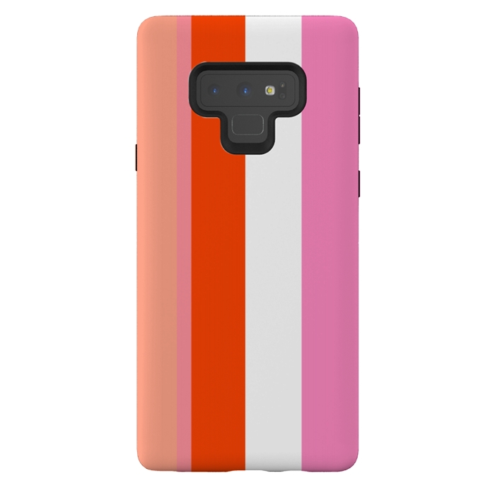 Galaxy Note 9 StrongFit Colorful Stripes by MUKTA LATA BARUA