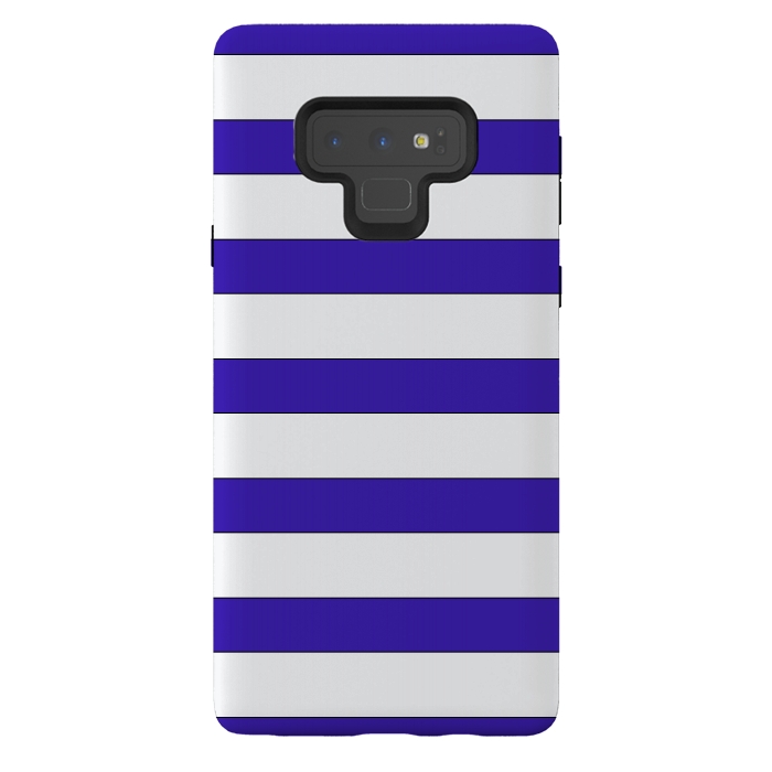 Galaxy Note 9 StrongFit white purple stripes by Vincent Patrick Trinidad