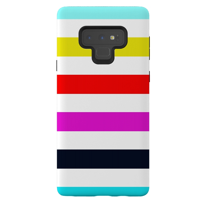 Galaxy Note 9 StrongFit rainbow stripes by Vincent Patrick Trinidad