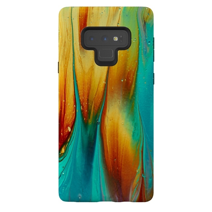 Galaxy Note 9 StrongFit Colorful Ink Marble by  Utart
