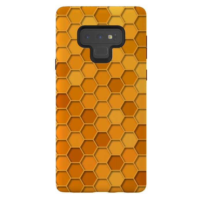 Galaxy Note 9 StrongFit Hexagonal Honeycomb Pattern by Quirk It Up