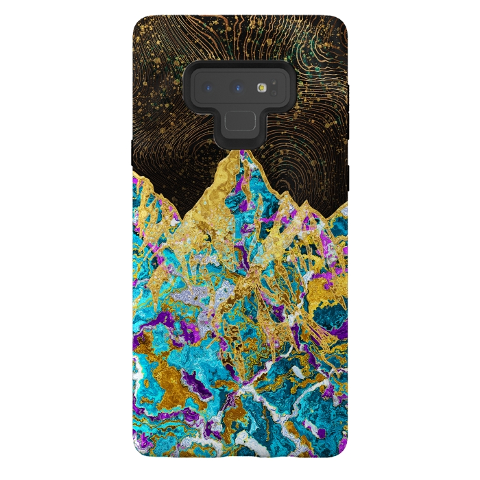Galaxy Note 9 StrongFit Digital Painting - Mountain Illustration I by Art Design Works