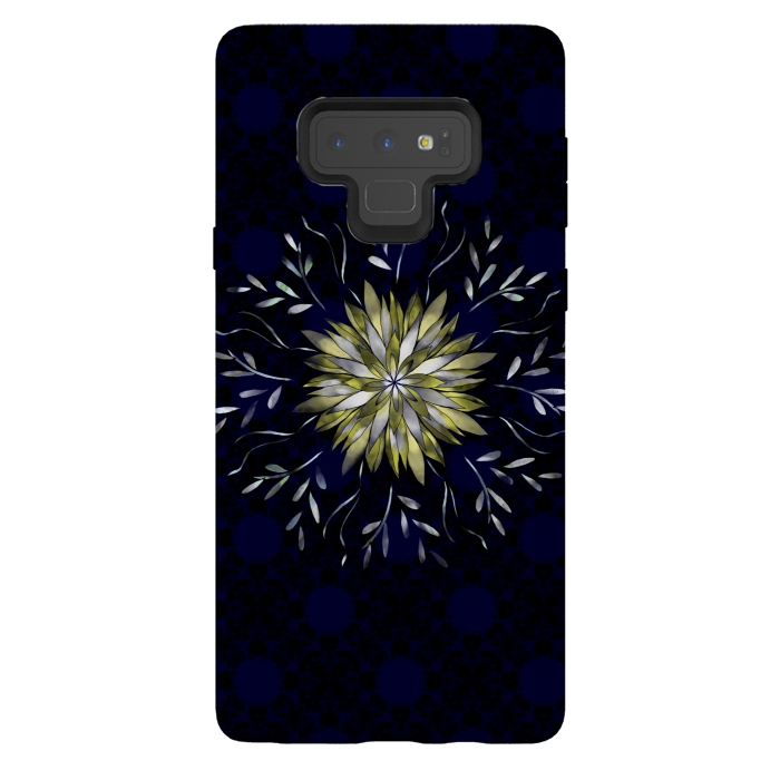 Galaxy Note 9 StrongFit Peridot jewel flower  by Kashmira Baheti