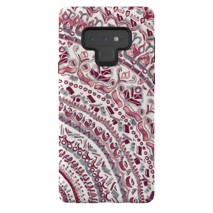 Galaxy Note 9 StrongFit Blush Pink Mandala  by Tigatiga