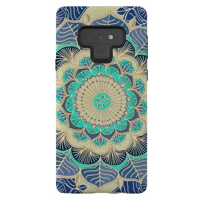 Galaxy Note 9 StrongFit Midnight Bloom by Micklyn Le Feuvre
