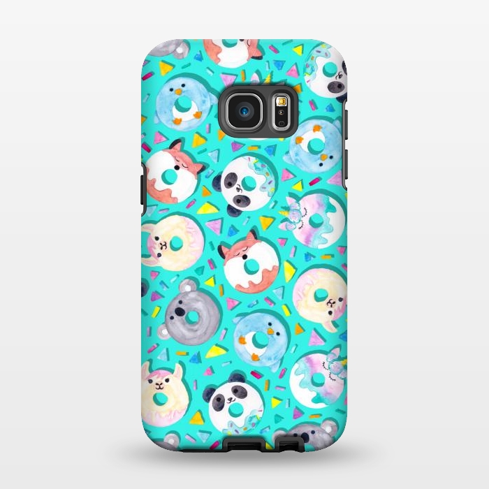 Galaxy S7 EDGE StrongFit Animal Donut Confetti by gingerlique