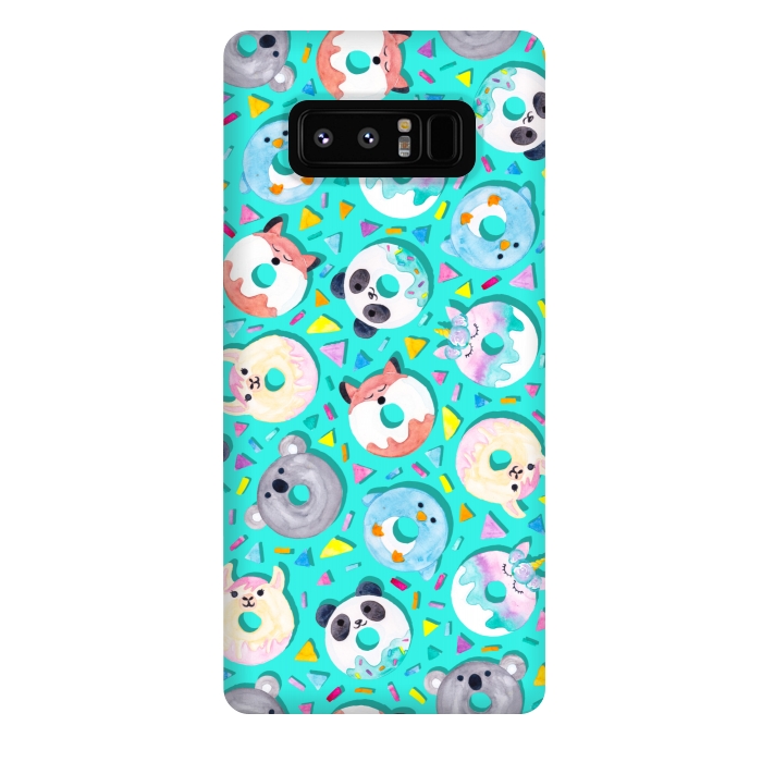 Galaxy Note 8 StrongFit Animal Donut Confetti by gingerlique