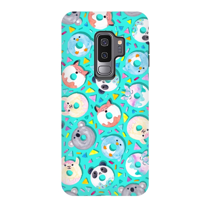Galaxy S9 plus StrongFit Animal Donut Confetti by gingerlique