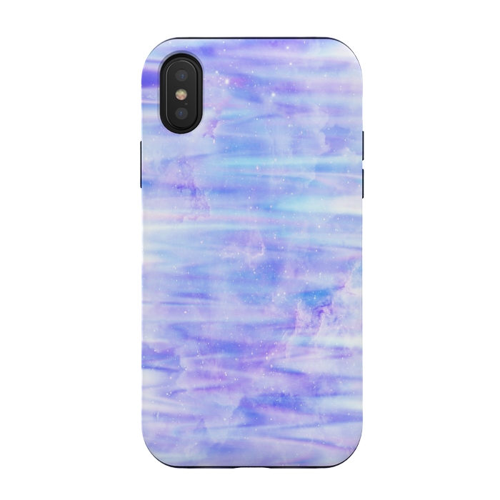 iPhone Xs / X StrongFit Purple galaxy marble by Jms