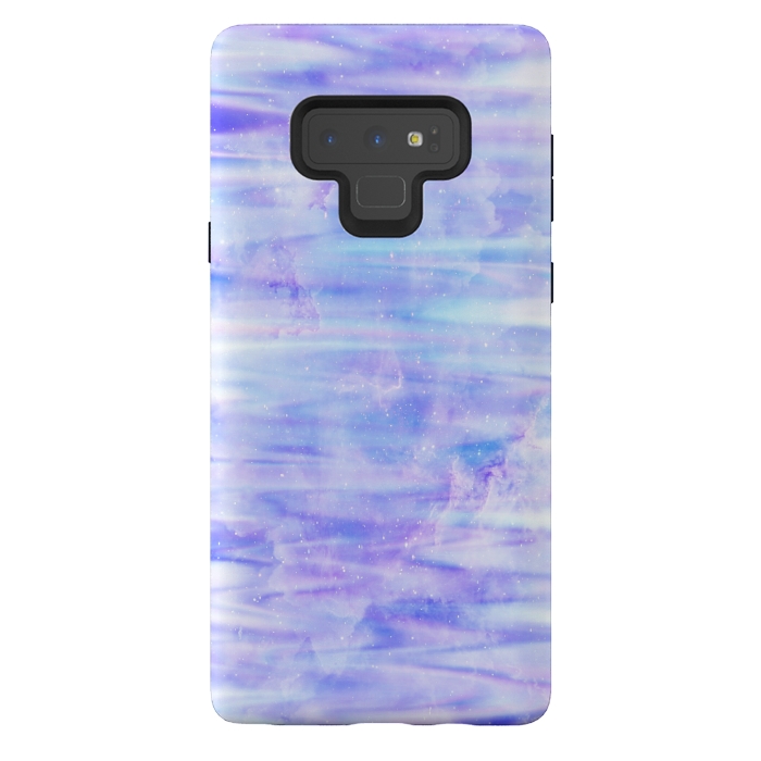 Galaxy Note 9 StrongFit Purple galaxy marble by Jms
