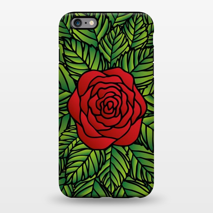 iPhone 6/6s plus StrongFit Red Rose by Majoih