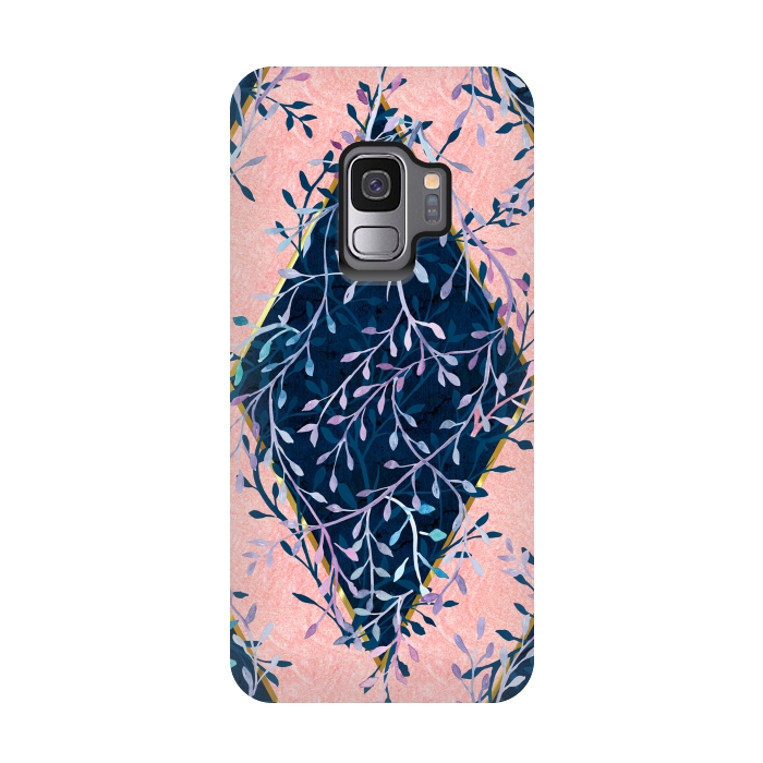 Galaxy S9 StrongFit Botanical Diamond by gingerlique
