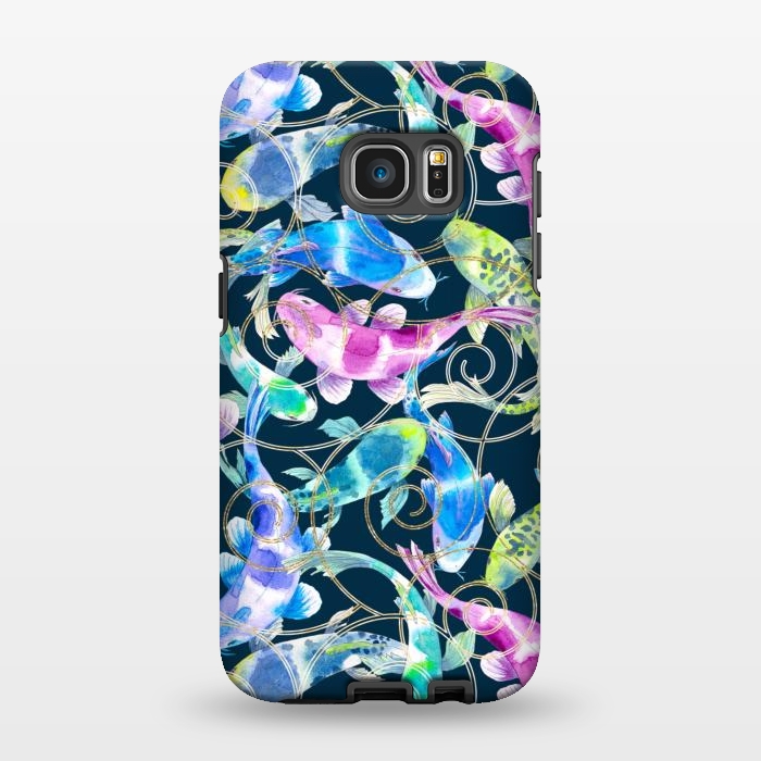 Galaxy S7 EDGE StrongFit Fish Frenzy by gingerlique