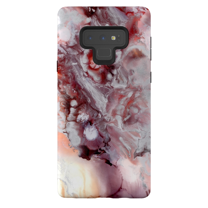 Galaxy Note 9 StrongFit Alcohol Ink Fire   by Tigatiga