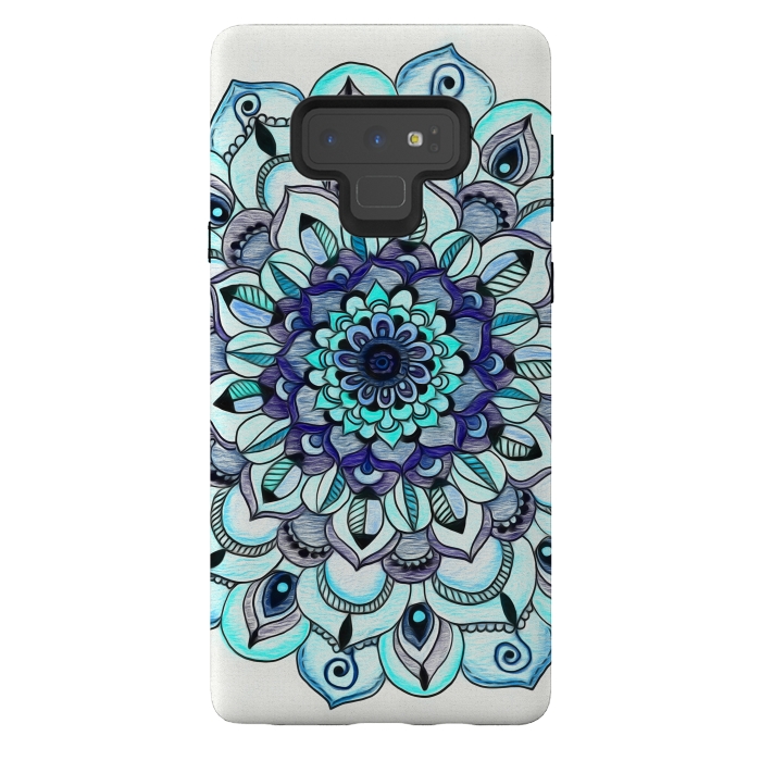 Galaxy Note 9 StrongFit Peacock Mandala by Tangerine-Tane