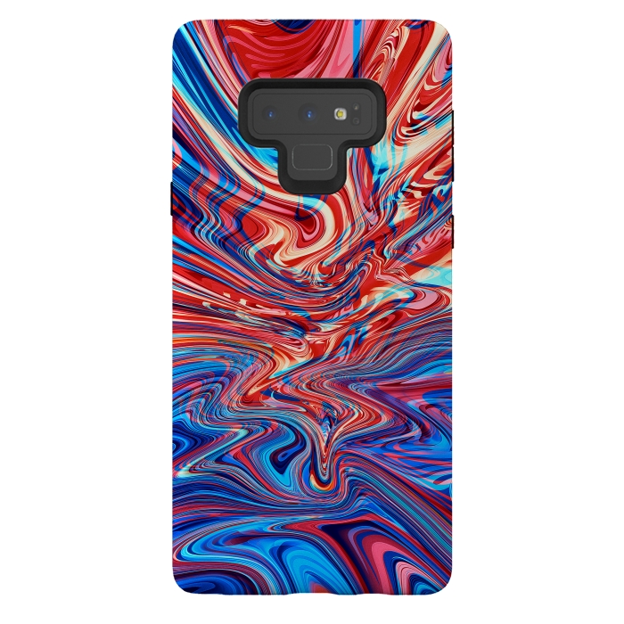Galaxy Note 9 StrongFit Abstract Waves by Art Design Works
