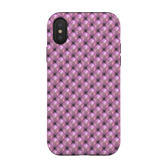 iPhone Xs / X StrongFit Pink Pearls by Andrea Haase