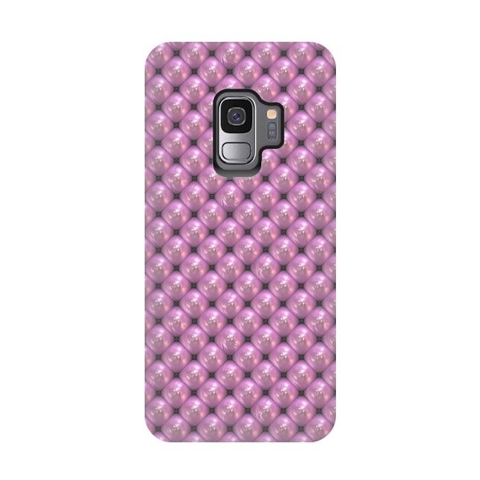 Galaxy S9 StrongFit Pink Pearls by Andrea Haase