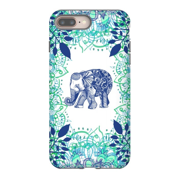 iPhone 7 plus StrongFit Boho Elephant  by Rose Halsey