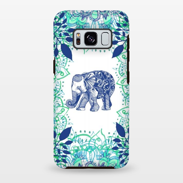 Galaxy S8 plus StrongFit Boho Elephant  by Rose Halsey